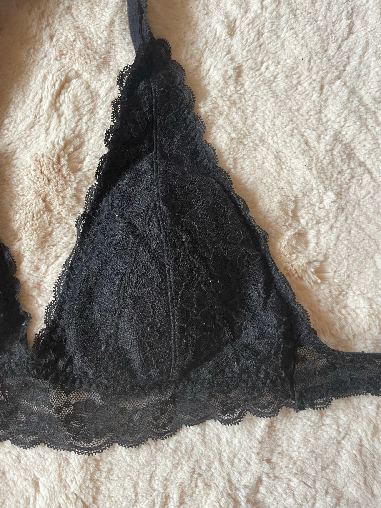 Zwarte kanten bralette beha – Maat S – photo 3
